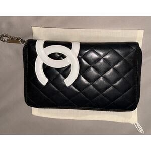 Chanel Cambon Line Zip Around Organizer wallet
